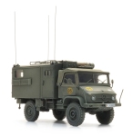 Artitec 6870777 - H0 - Unimog 404s mit Funkwagen, BRD - gelboliv